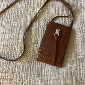 COPY - NWOT Brighton cell phone wallet - leather and sterling silver